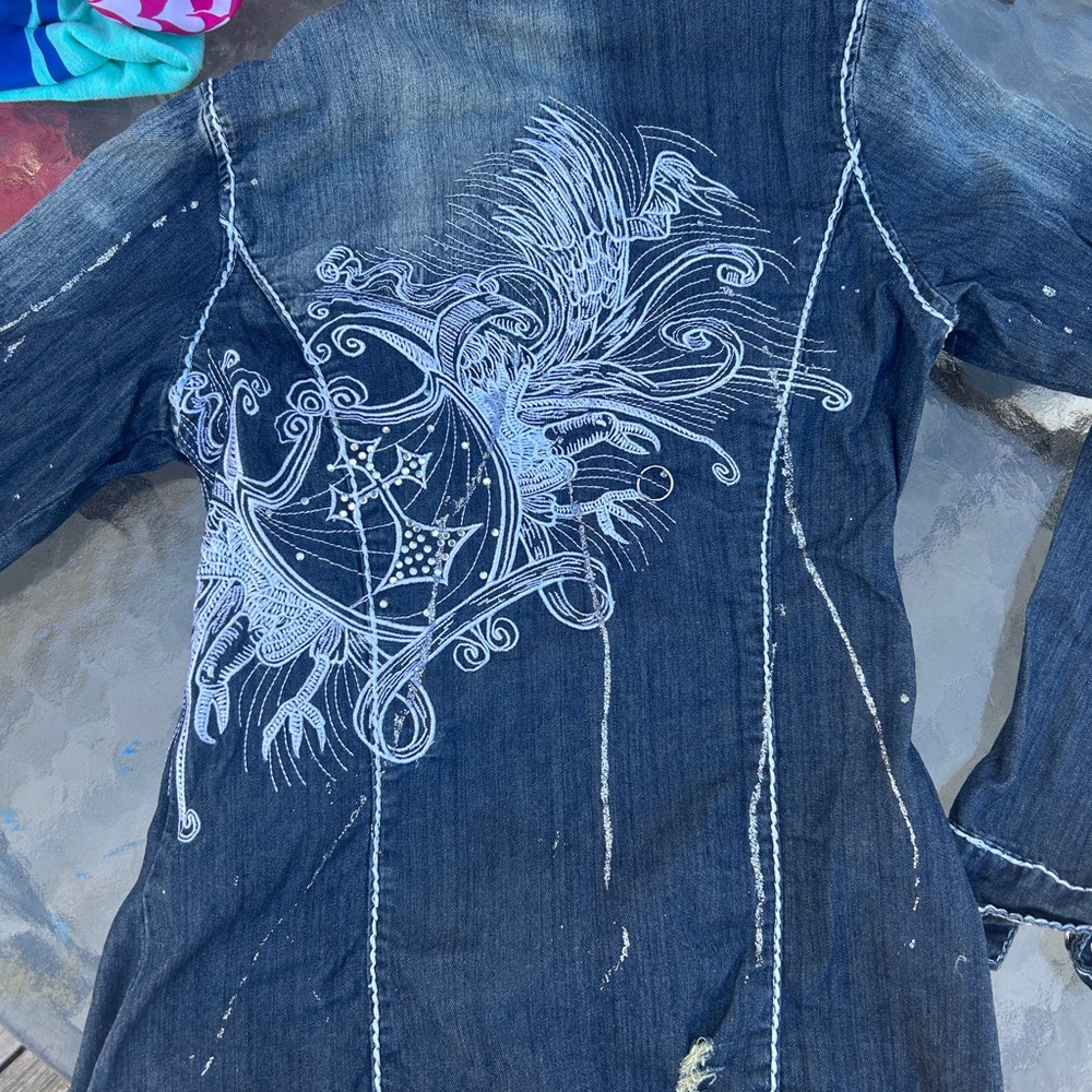Embroidered Denim Jacket